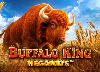 Buffalo King Megaways game art by Pragmatic Play with a buffalo on the prairie